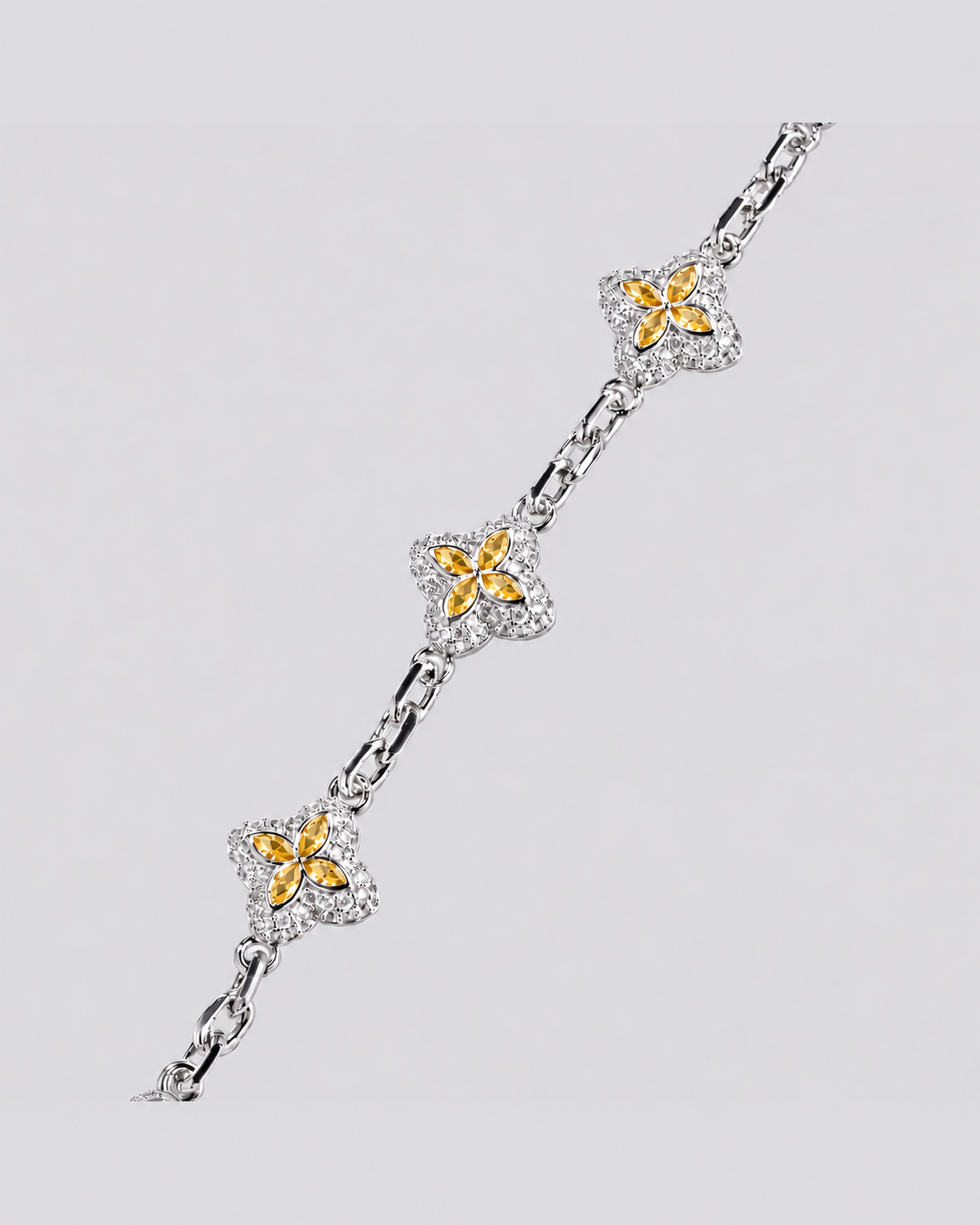 Flow Link Armband – Gelb – Detailansicht