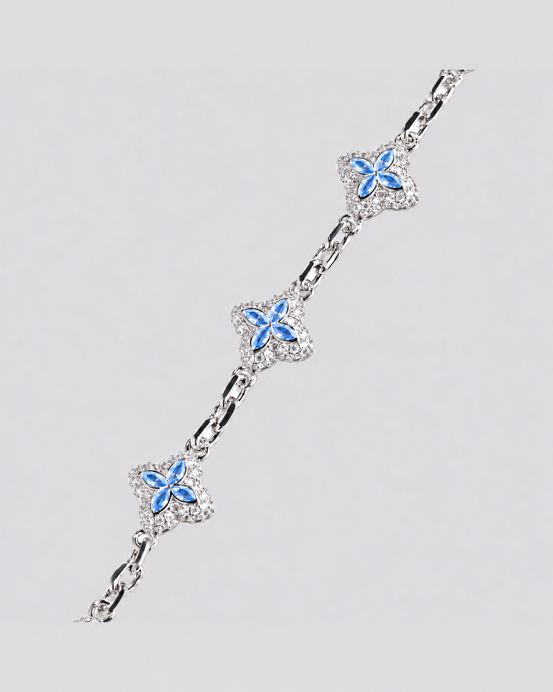 Flow Link Armband – Blau – Detailansicht
