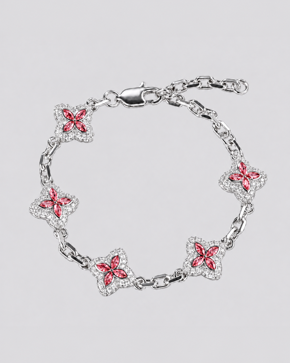 Flow Link Armband – Pink – Gesamtansicht