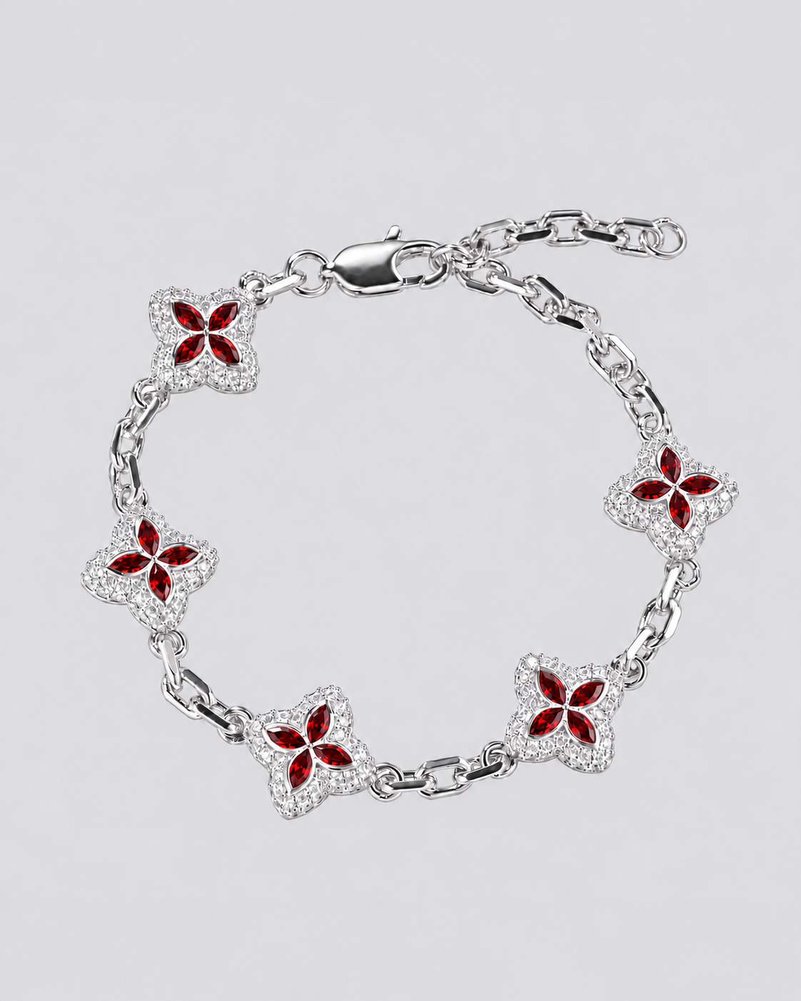 Flow Link Armband – Rot – Gesamtansicht