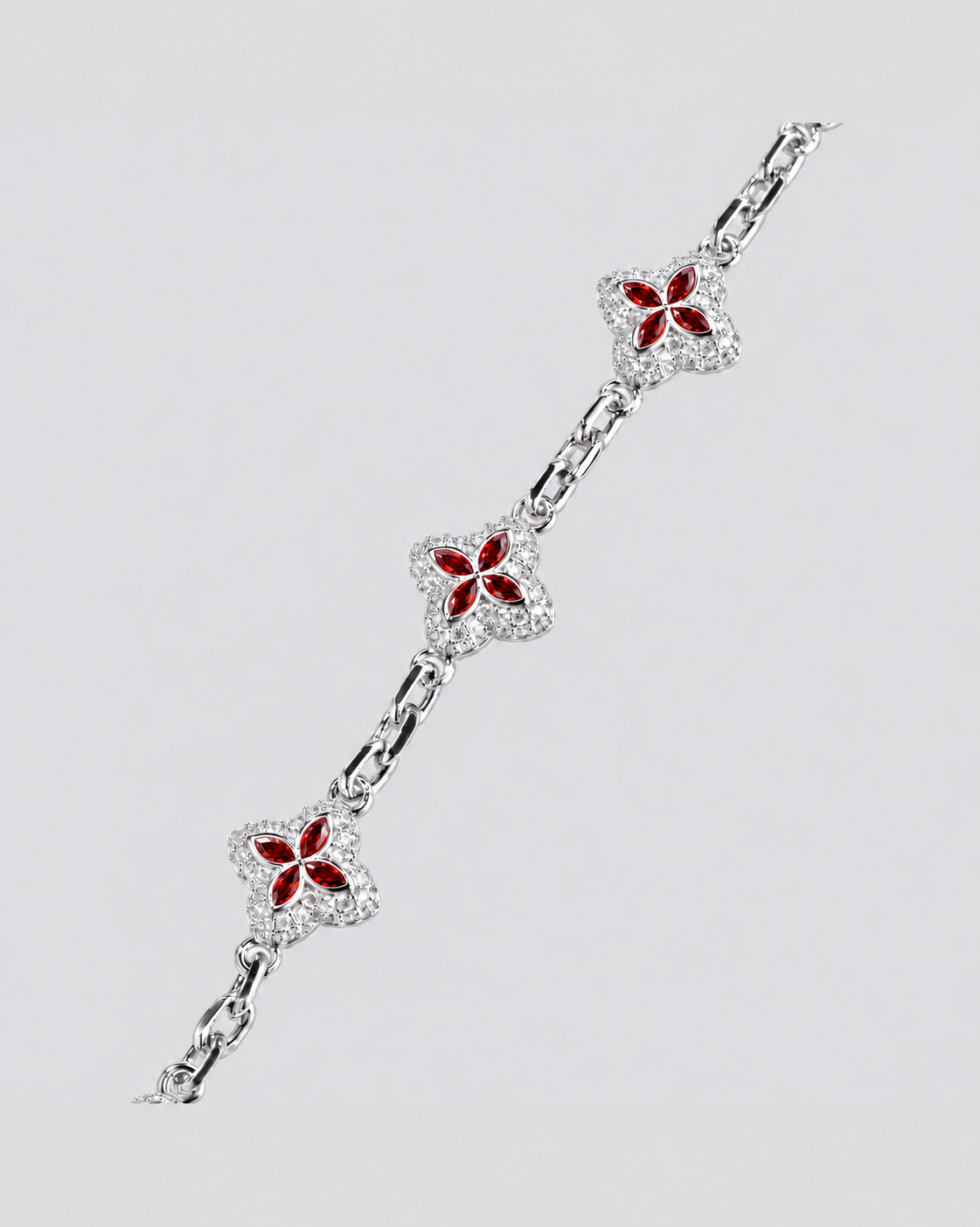 Flow Link Armband – Rot – Detailansicht